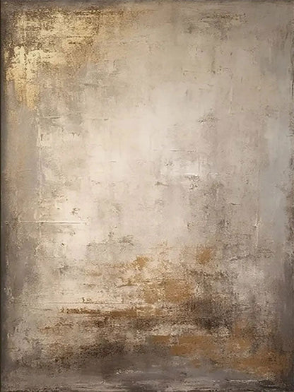 Minimalist Wabi-Sabi Textured Oil Painting - Large Vertical Neutral Abstract Canvas Art #ZZ109