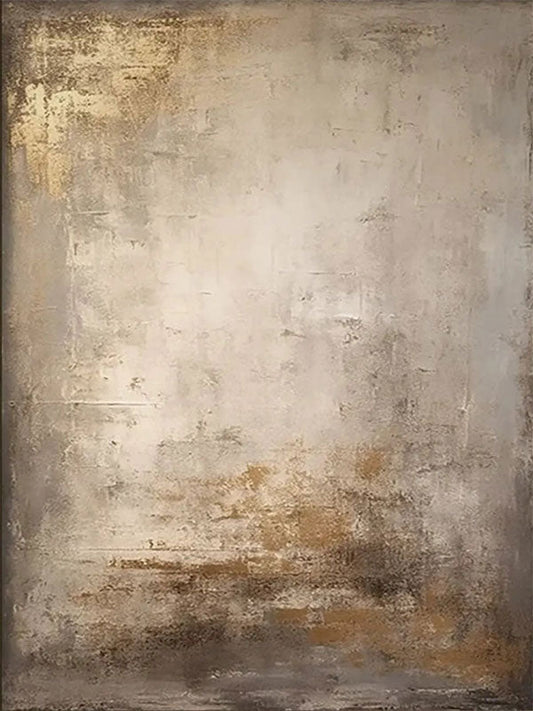 Minimalist Wabi-Sabi Textured Oil Painting - Large Vertical Neutral Abstract Canvas Art #ZZ109