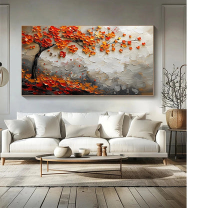Living Room Accent Tree Painting | Vibrant Hand-Painted Art - Savy Canvas