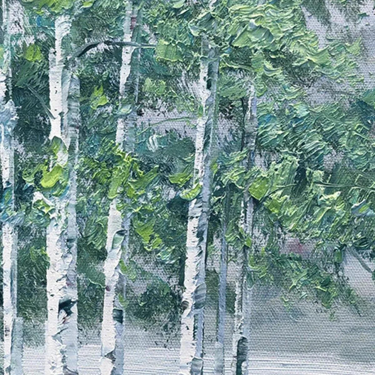 Mountain Lake Landscape Oil Painting - Autumn Forest Wall Art