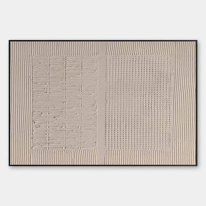 Large Beige Wabi Sabi Textured Wall Art - Minimalist Canvas Painting#ZZ 236