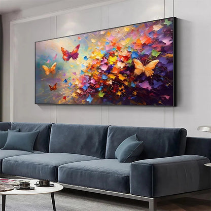 Colorful Abstract Butterfly Painting - Vibrant Animal Wall Art#ZZ 258