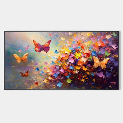 Colorful Abstract Butterfly Painting - Vibrant Animal Wall Art#ZZ 258