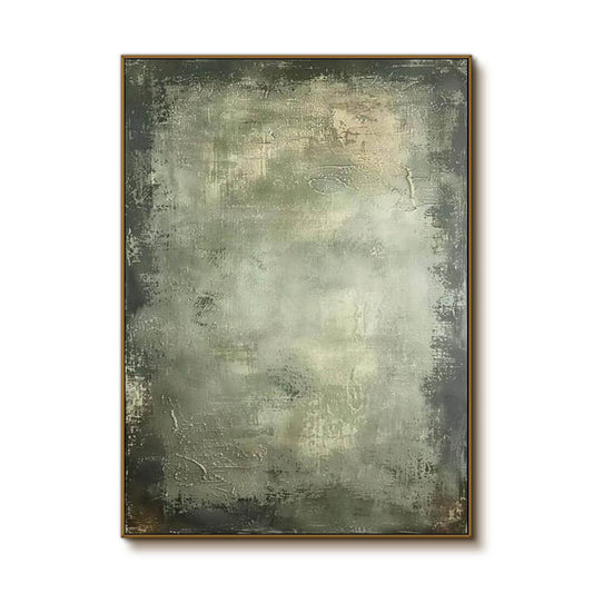 Textured Green Abstract Art | Modern Earth Tone Wall Decor #AA 054
