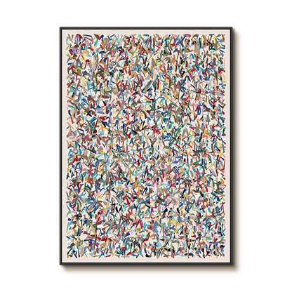 Textured Abstract Confetti Painting | Modern Multicolor Vibrant Wall Art for Home Decor #AA 060
