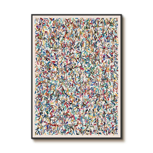 Textured Abstract Confetti Painting | Modern Multicolor Vibrant Wall Art for Home Decor #AA 060