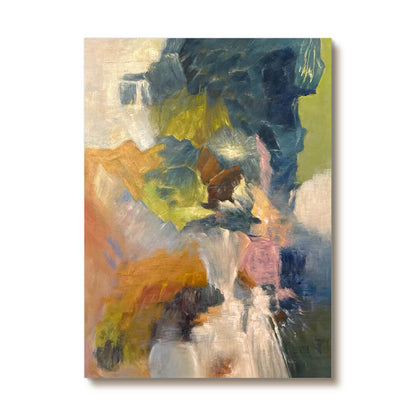Large Colorful Abstract Painting - Hand-Painted Modern Canvas Wall Art for Living Room #AA020