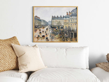 Vintage French Theatre Oil Painting - Classic Impressionist Stage Scene & Elegant Wall Art #FT001