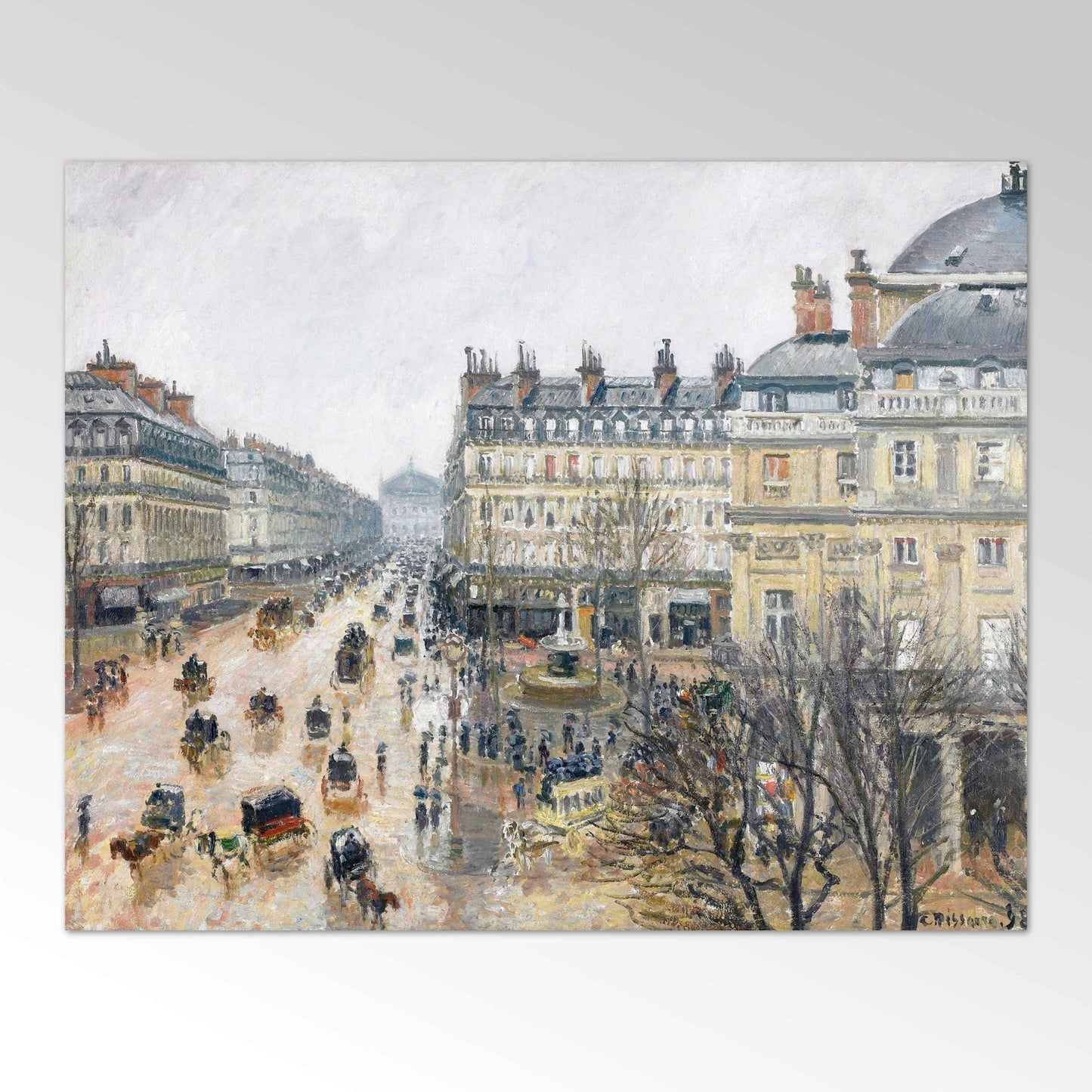 Vintage French Theatre Oil Painting - Classic Impressionist Stage Scene & Elegant Wall Art #FT001
