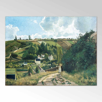 Jalais Hill, Pontoise - Vintage Impressionist Landscape Oil Painting & French Countryside Wall Art #JH092