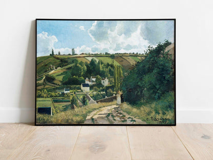 Jalais Hill, Pontoise - Vintage Impressionist Landscape Oil Painting & French Countryside Wall Art #JH092