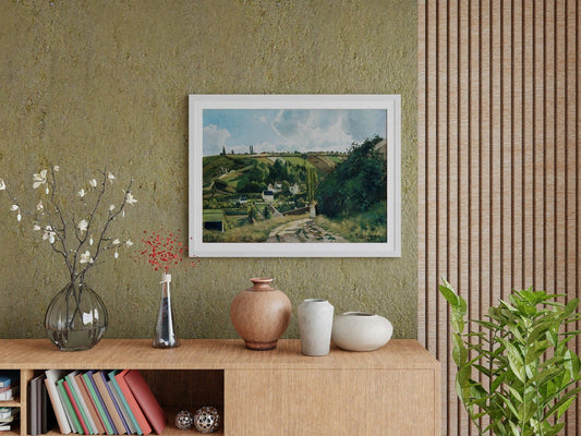 Jalais Hill, Pontoise - Vintage Impressionist Landscape Oil Painting & French Countryside Wall Art #JH092