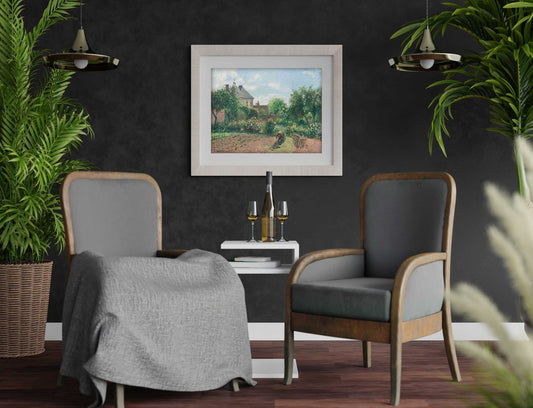 The Artist’s Garden at Eragny - Vintage Impressionist Landscape Oil Painting & Floral Garden Wall Art #AG077