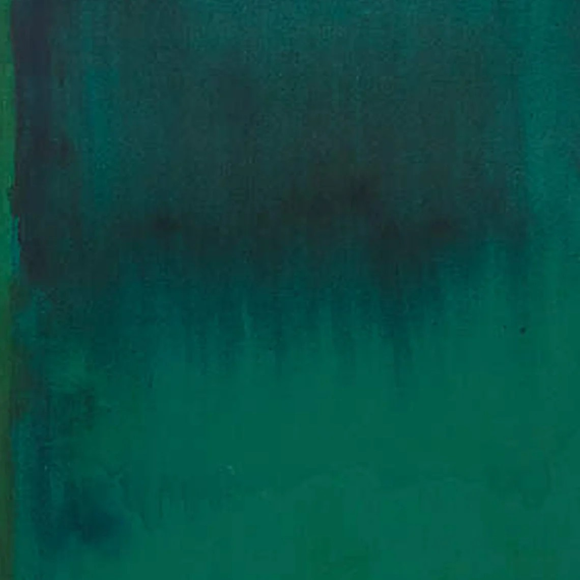 Modern Abstract Green Teal Oil Painting - Large Hand-Painted Contemporary Wall Art on Canvas #TC082