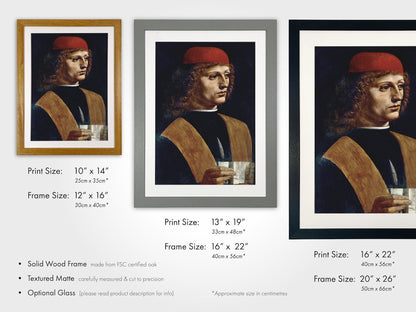 Portrait of a Musician - Vintage Renaissance Portrait Oil Painting & Classical Figure Wall Art #PM088
