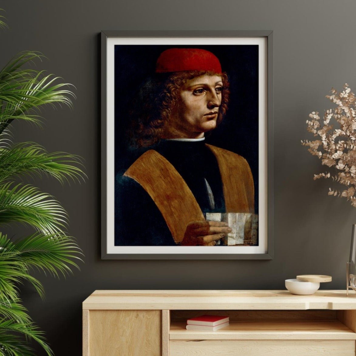 Portrait of a Musician - Vintage Renaissance Portrait Oil Painting & Classical Figure Wall Art #PM088