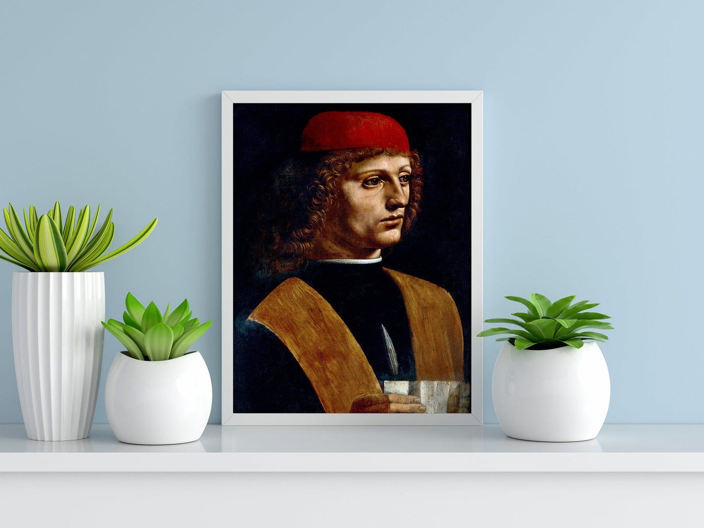 Portrait of a Musician - Vintage Renaissance Portrait Oil Painting & Classical Figure Wall Art #PM088