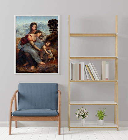 The Virgin and Child with Saint Anne - Vintage Renaissance Oil Painting & Classical Religious Portrait Art #VCA053