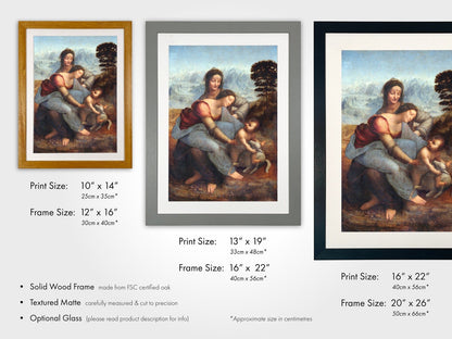 The Virgin and Child with Saint Anne - Vintage Renaissance Oil Painting & Classical Religious Portrait Art #VCA053